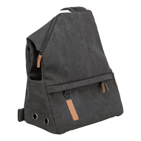 Trixie | BE NORDIC Björn backpack | jól szellőző hordozó-hátizsák kutyáknak és macskáknak – fekete, 35 × 40 × 20 cm, max. 12 kg