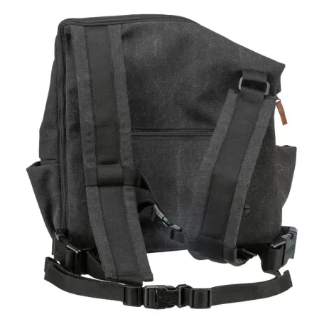 Trixie | BE NORDIC Björn backpack | jól szellőző hordozó-hátizsák kutyáknak és macskáknak – fekete, 35 × 40 × 20 cm, max. 12 kg