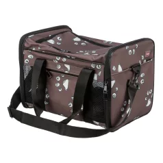   Trixie | Bag Adrina | kényelmes, jól szellőző szállítótáska kutyáknak és macskáknak – barna, 26 × 27 × 42 cm, max. 7 kg