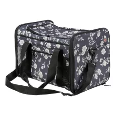   Trixie | Bag Adrina | kényelmes, jól szellőző szállítótáska kutyáknak és macskáknak – fekete, 26 × 27 × 42 cm, max. 7 kg