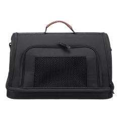   Trixie | gate airline carrier | kényelmes, jól szellőző szállítótáska kutyáknak – fekete, 28 × 25 × 45 cm, max. 7 kg