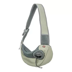   Trixie | Sling Front | kényelmes, jól szellőző szállítótáska kutyáknak – világoszöld, 50 × 25 × 18 cm, max. 5 kg