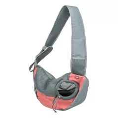   Trixie | Sling Front | kényelmes, jól szellőző szállítótáska kutyáknak – rózsaszín, 50 × 25 × 18 cm, max. 5 kg