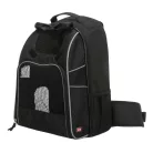 Trixie | William Backpack | jól szellőző hordozó-hátizsák kutyáknak – fekete, 33 × 43 × 23 cm, max. 30 kg