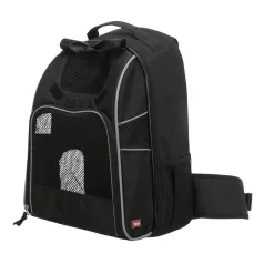   Trixie | William Backpack | jól szellőző hordozó-hátizsák kutyáknak – fekete, 33 × 43 × 23 cm, max. 30 kg