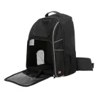 Trixie | William Backpack | jól szellőző hordozó-hátizsák kutyáknak – fekete, 33 × 43 × 23 cm, max. 30 kg