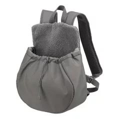   Trixie | Molly front carrier | kényelmes, jól szellőző szállítótáska kutyáknak – szürke, 25 × 38 × 17 cm, max. 4 kg