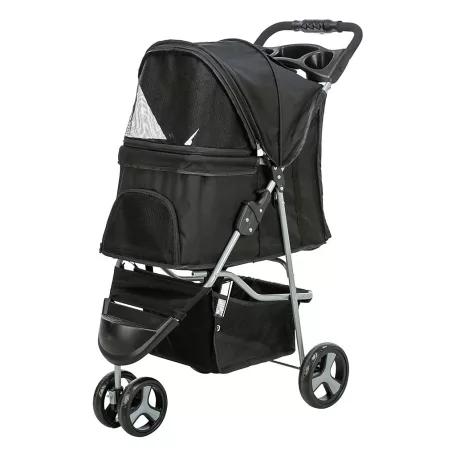 Trixie | Buggy | kényelmes, összecsukható kutyakocsi – fekete, 47 × 100 × 80 cm, max. 11 kg