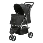 Trixie | Buggy | kényelmes, összecsukható kutyakocsi – fekete, 47 × 100 × 80 cm, max. 11 kg