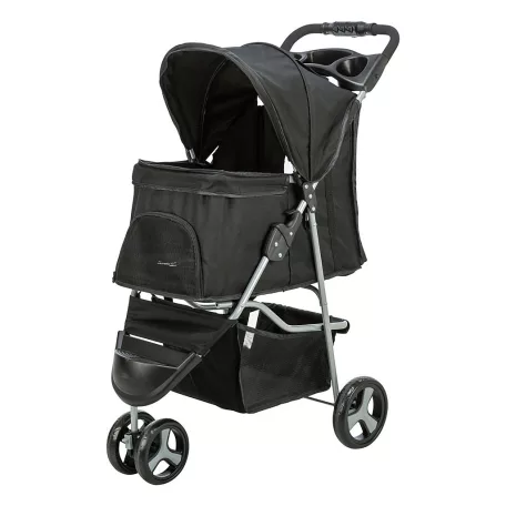 Trixie | Buggy | kényelmes, összecsukható kutyakocsi – fekete, 47 × 100 × 80 cm, max. 11 kg
