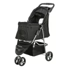 Trixie | Buggy | kényelmes, összecsukható kutyakocsi – fekete, 47 × 100 × 80 cm, max. 11 kg