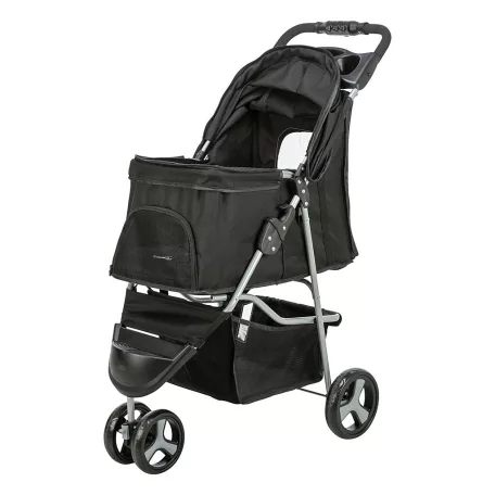 Trixie | Buggy | kényelmes, összecsukható kutyakocsi – fekete, 47 × 100 × 80 cm, max. 11 kg