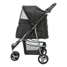 Trixie | Buggy | kényelmes, összecsukható kutyakocsi – fekete, 47 × 100 × 80 cm, max. 11 kg