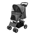 Trixie | Buggy | kényelmes, összecsukható kutyakocsi – szürke, 47 × 100 × 80 cm, max. 15 kg