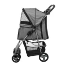 Trixie | Buggy | kényelmes, összecsukható kutyakocsi – szürke, 47 × 100 × 80 cm, max. 15 kg