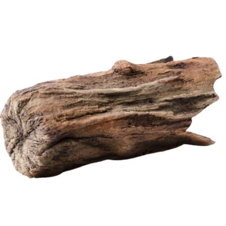 Érdes kerámia fatörzs dekoráció, egy oldalon zárt - XL