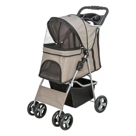 Trixie | Buggy | kényelmes, összecsukható kutyakocsi – tópszín, 47 × 100 × 80 cm, max. 15 kg