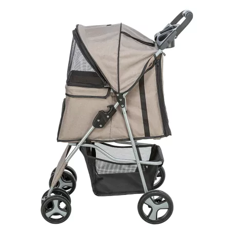 Trixie | Buggy | kényelmes, összecsukható kutyakocsi – tópszín, 47 × 100 × 80 cm, max. 15 kg