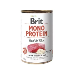   Brit Care Mono Protein Marha barna rizzsel Konzerv kutyatáp 400 g