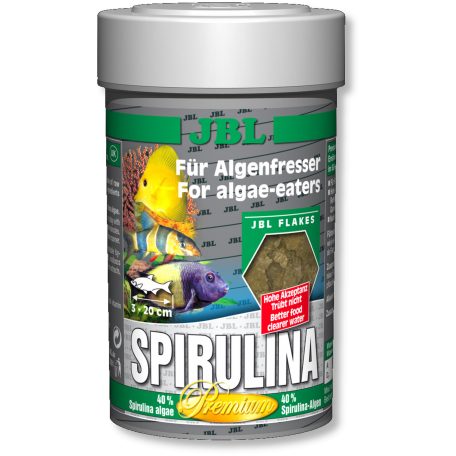 JBL | Spirulina | Lemezes díszhaltáp | Algaevők számára - 40 g/250 ml