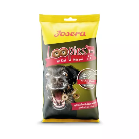 Josera Loopies with Beef | Ropogós marhahúsos jutalomfalat kutyáknak – 150 g