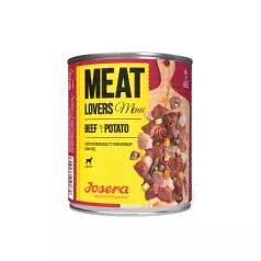   Josera Meat Lovers Menu Beef with Potato | Teljes értékű marhás nedvestáp burgonyával felnőtt kutyáknak – 400 g