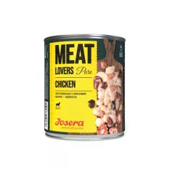   Josera Meat Lovers Pure Chicken | Teljes értékű csirkehúsos nedvestáp felnőtt kutyáknak – 400 g