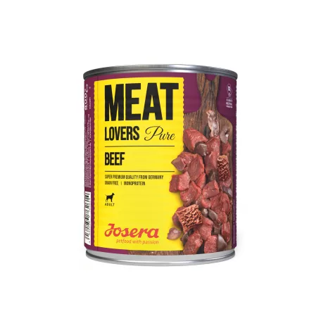 Josera Meat Lovers Pure Beef | Teljes értékű marhahúsos nedvestáp felnőtt kutyáknak – 400 g