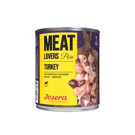 Josera Meat Lovers Pure Turkey | Teljes értékű pulykahúsos nedvestáp felnőtt kutyáknak – 400 g