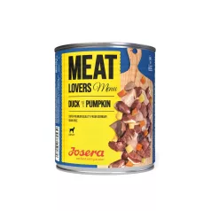   Josera Meat Lovers Menu Duck with Pumpkin | Teljes értékű kacsás nedvestáp sütőtökkel felnőtt kutyáknak – 800 g