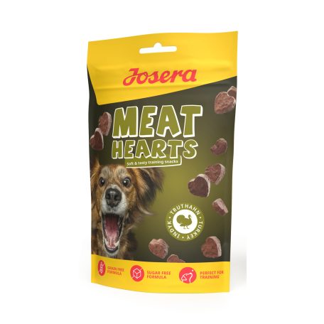 Josera Meat Lovers Meat Hearts Turkey | Pulykahúsos jutalomfalat szív formában – 70 g