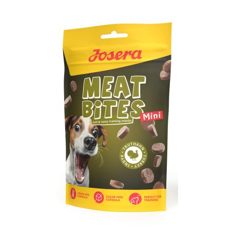 Josera Meat Lovers Meat Bites Mini Turkey | Puha pulykahúsos jutalomfalat kis testű kutyáknak – 70 g