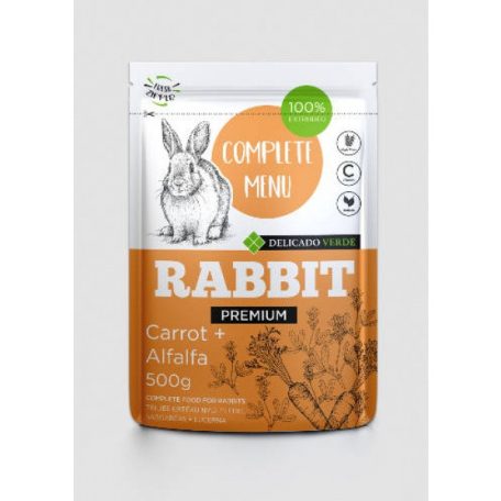 Delicado Verde Complete Menu Rabbit | Teljes értékű nyúltáp - 400 g