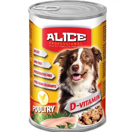 alicePROFESSIONAL | Felnőtt kutyáknak | Konzerv | Csirke - 1240 g