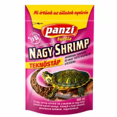   Panzi | Nagy Shrimp | Szárított tengerirák csemege vízi teknősök és díszhalak számára – 400 ml