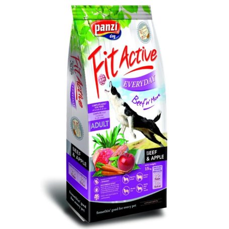 Panzi | FitActive Everyday | Felnőtt kutyáknak | Száraztáp | Marha és alma - 15 kg