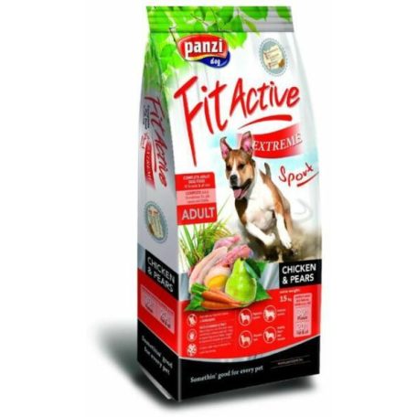 Panzi | FitActive Extreme Sport | Magas aktivitású felnőtt kutyáknak | Száraztáp | Csirke és körte - 15 kg