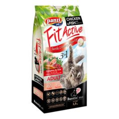   Panzi | Fit Active | Sensitive 3in1 | Felnőtt macskáknak | Száraztáp | Hal, baromfi - 1,5 kg