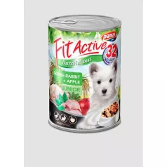   Panzi | FitActive | Kölyök és növendék kutyáknak | Konzerv | Liba, nyúl és alma - 415 g