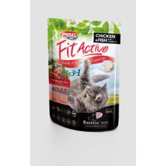   Panzi | Fit Active | Sensitive 3in1 | Felnőtt macskáknak | Száraztáp | Hal, baromfi - 300 g