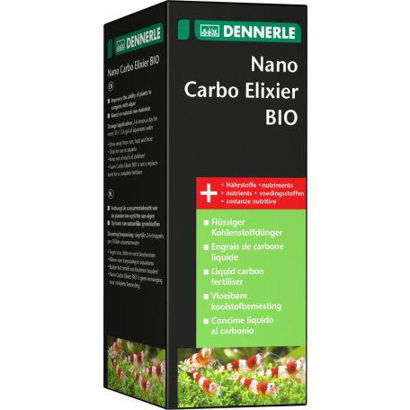 Dennerle Nano Carbo Elixier Bio 100ml - Biológiai szén tápoldat akváriumi növények számára