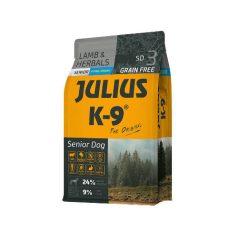   Julius K-9 | Utility Dog Hypoallergenic | Száraztáp | Idős, túlsúlyos kutyáknak | Bárány, gyógynövény - 3 kg