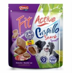   Panzi | FitActive | Snack Crispillo S | Kistestű felnőtt kutyáknak | Jutalomfalat | Marha - 180 g