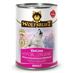   Wolfsblut VetLine Hypoallergenic Lóhús Konzerv nedves kutyatáp 395 g