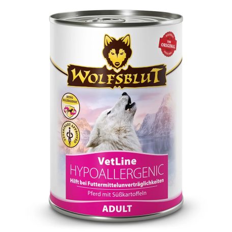 Wolfsblut VetLine Hypoallergenic Lóhús Konzerv nedves kutyatáp 395 g