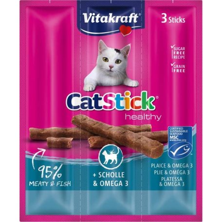 Vitakraft | Cat Stick Mini | Jutalomfalat | Lepényhal, omega3 - 3x6 g