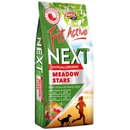 Panzi | FitActive Next | Hypoallergenic | Meadow Stars | Felnőtt kutyáknak | Száraztáp | Nyúl, bárány, marha - 15 kg