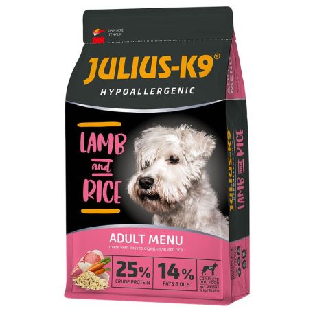 Julius K-9 | Hypoallergenic | Száraztáp | Felnőtt kutyáknak | Bárány, rizs - 3 kg