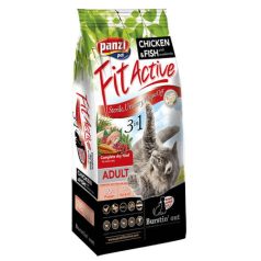   Panzi | Fit Active | Sensitive 3in1 | Felnőtt macskáknak | Száraztáp | Hal, baromfi - 10 kg