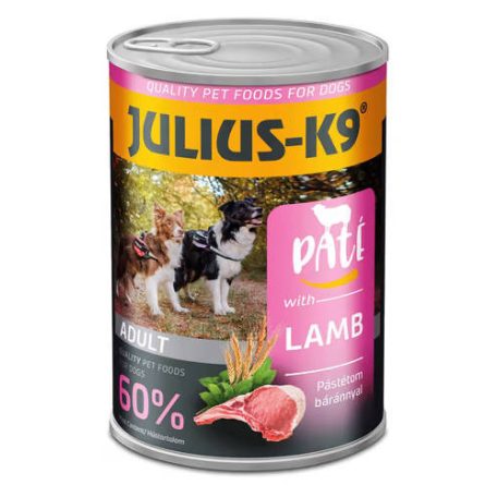 Julius K-9 | Felnőtt kutyáknak | Konzerv | Bárány pástétom - 400 g